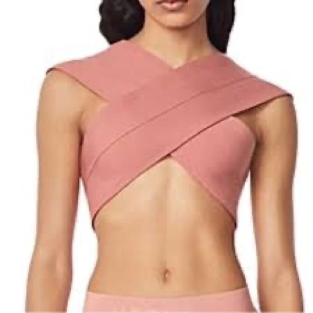 HERVE LEGER crossover bandage bra top